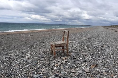 No one knows where it’s from, but chair washed up on Wexford beach is now a symbol of hope