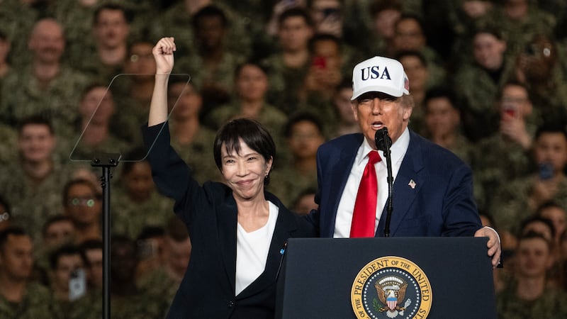 Trump welcomes Japan prime minister’s promise to accelerate military build-up 