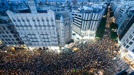 Valencia: Thousands march to call for leader’s resignation on anniversary of fatal floods