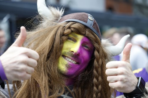 Deafening music, fancy dress and repurposed GAA merch on day like no other at Croke Park